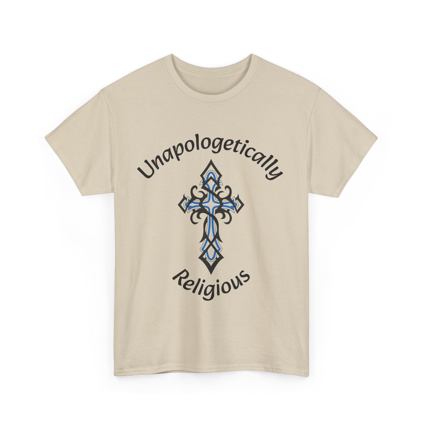 Unapologetically Religious Unisex Heavy Cotton Tee | Faith Shirt, Inspirational Gift, Casual Wear, Church Event, Christian Apparel