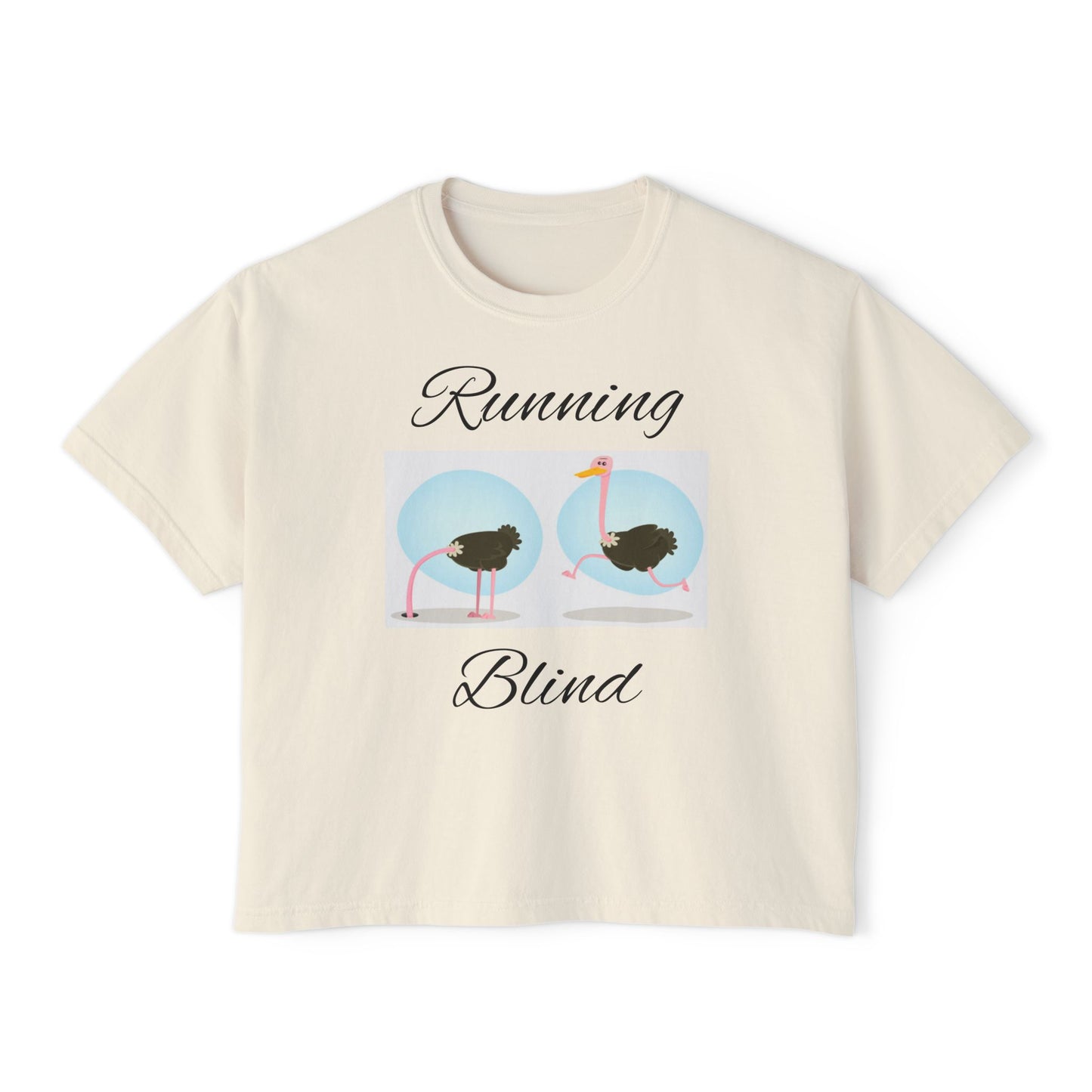 Women's Boxy Tee - Boxy Running Blind Tee