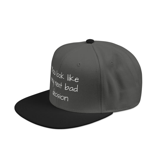 Snapback Hat - Embroidered Cap, Trendy Hat, Streetwear Accessory, Gift for Him, Stylish Headwear, funny hat