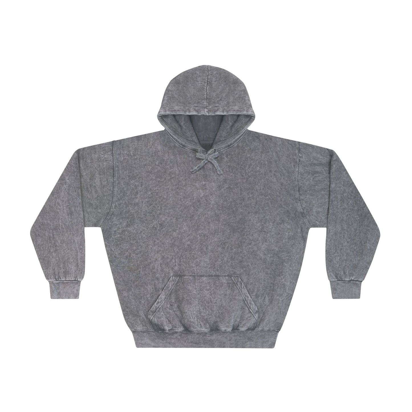 Unisex Mineral Wash Hoodie - Uniquely Imperfect Floral Design