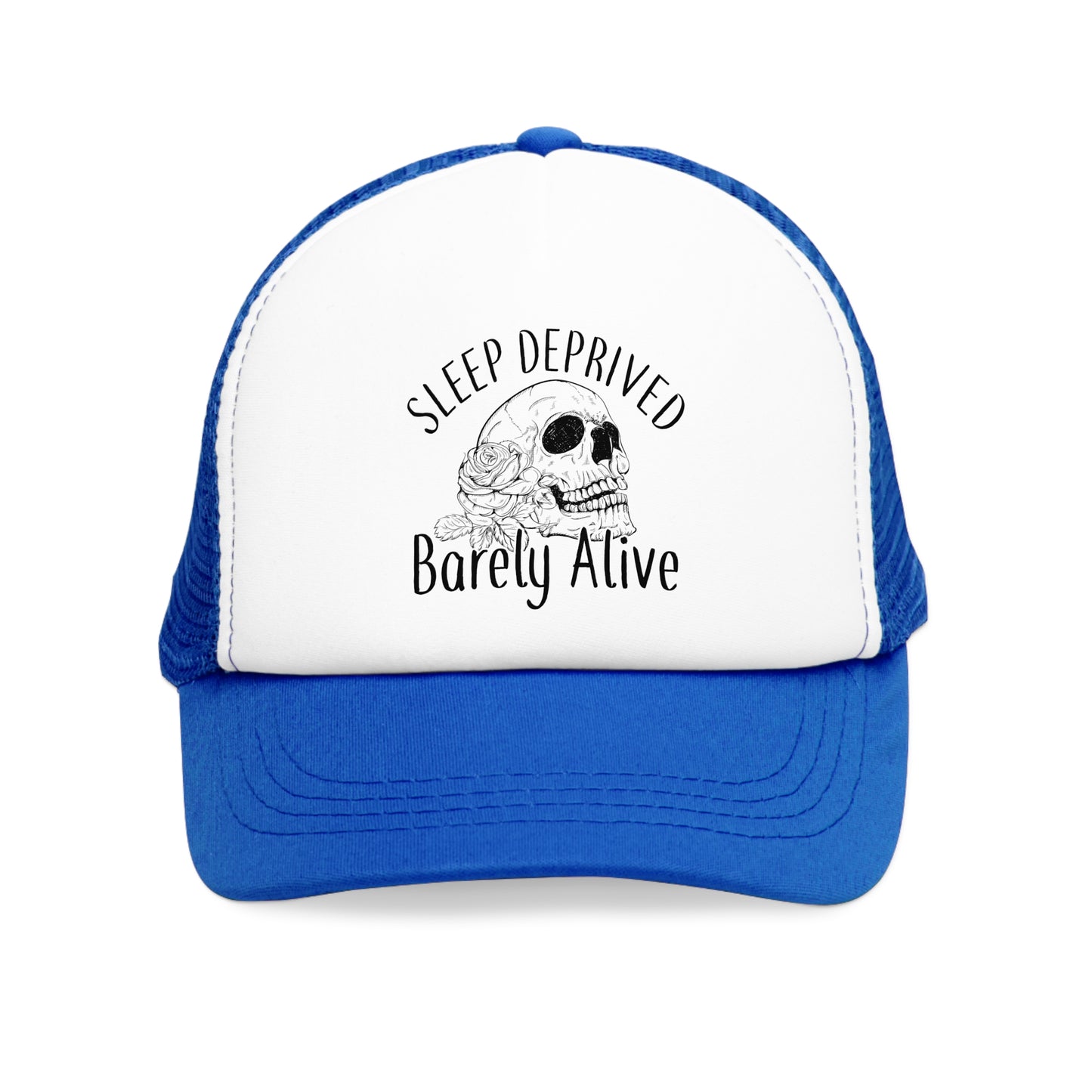 Sleep Deprived Barely Alive Mesh Cap - Trendy Comfort for Night Owls