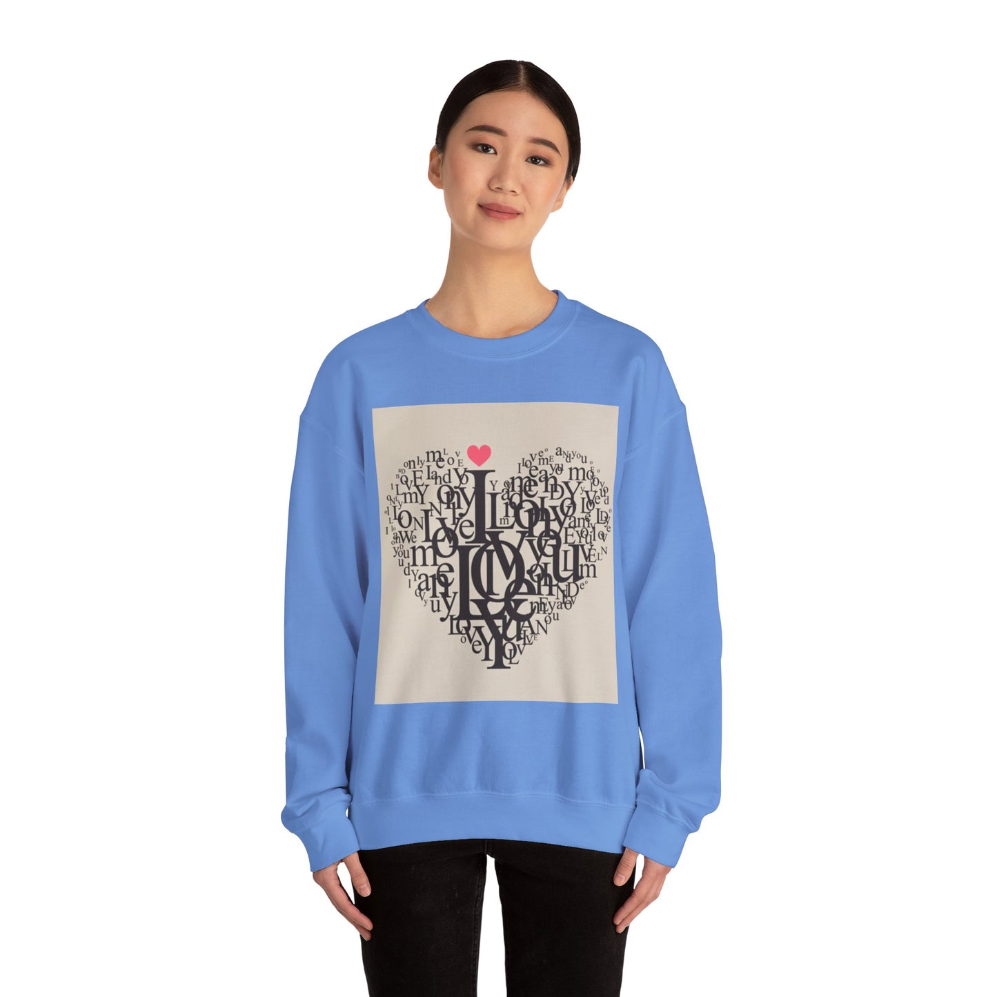 Heartfelt Love Sweatshirt - Unisex Heavy Blend™ Crewneck for Comfort and Connection