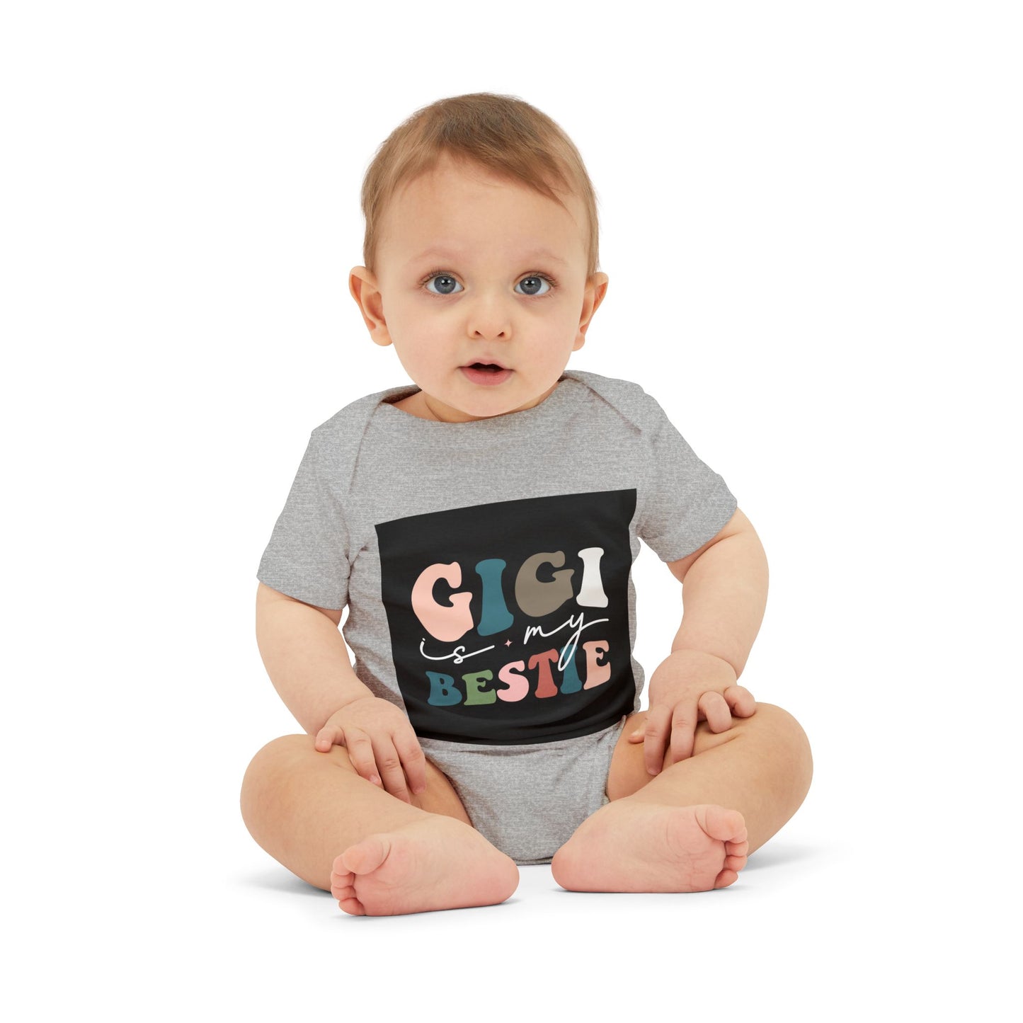 Gigi is My Bestie Infant Jersey One Piece - Cute Baby Bodysuit for Grandparents