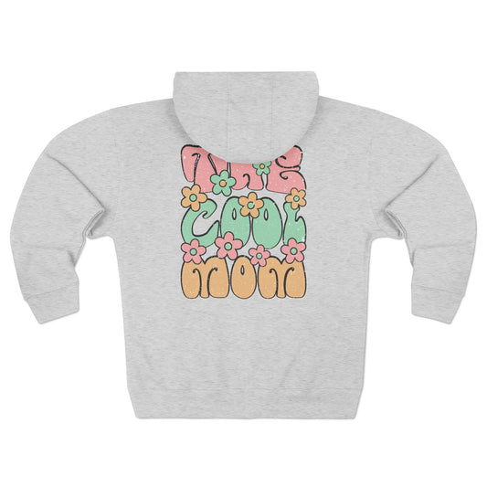 Mom Life Floral Unisex Zip Hoodie - Cozy Casual Wear for Moms