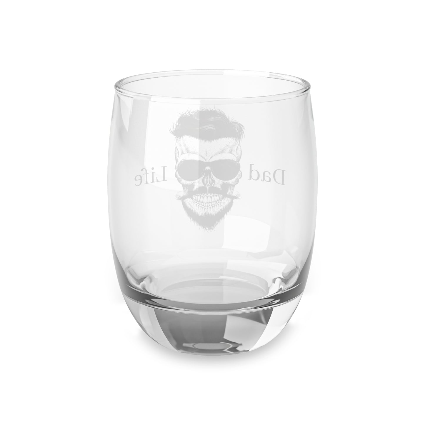 Dad Life Whiskey Glass - Stylish Skull Design for Gifts and Celebrations