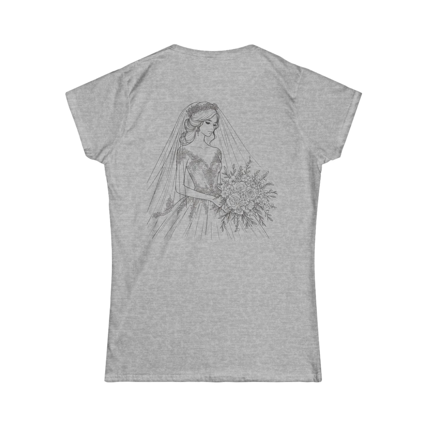 Bride-to-Be Women's Softstyle Tee - Perfect for Weddings & Bridal Showers