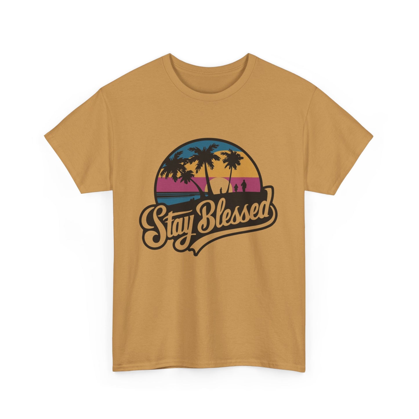 Stay Blessed Unisex Heavy Cotton Tee – Casual Comfort for Positive Vibes