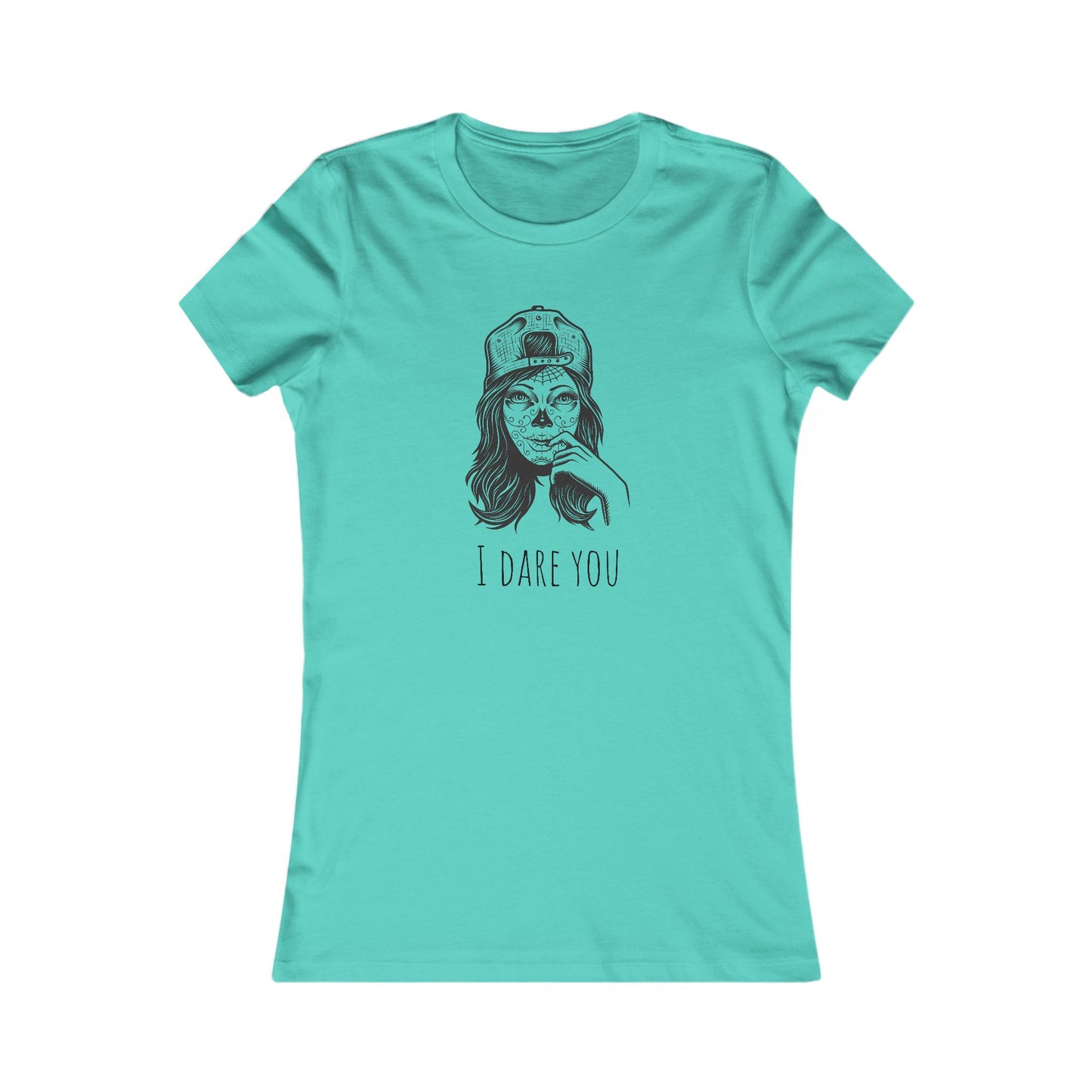 Trendy Graphic Tee, Casual Wear, Unique Gift, Feminine Style, Everyday Comfort, I Dare You, Graphic T-Shirt