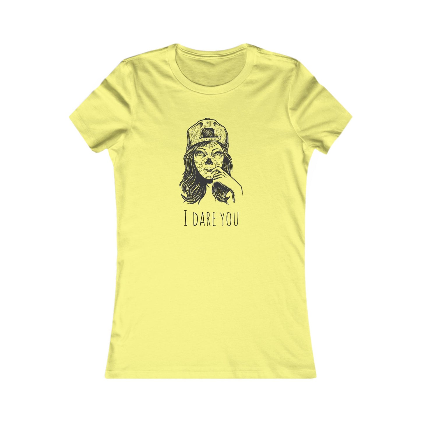 Trendy Graphic Tee, Casual Wear, Unique Gift, Feminine Style, Everyday Comfort, I Dare You, Graphic T-Shirt