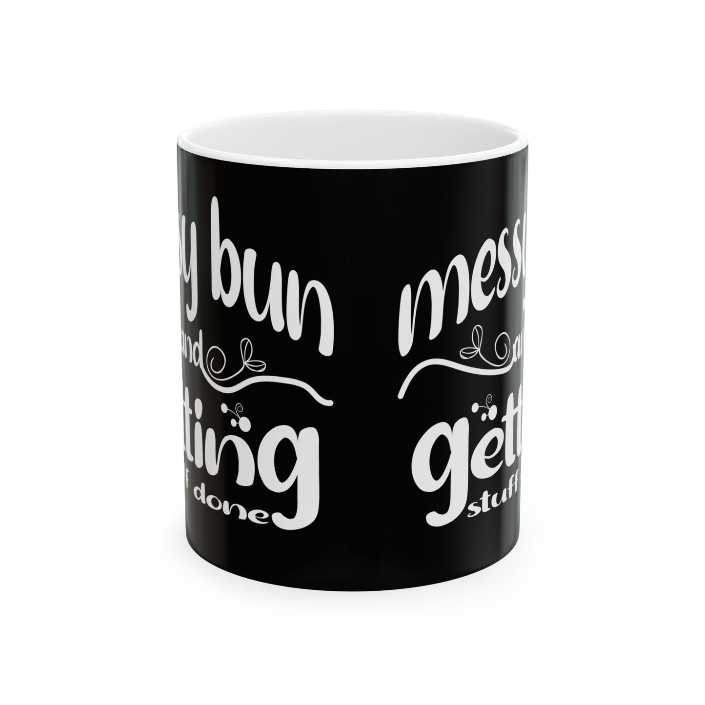 Funny Messy Bun Ceramic Mug - Perfect Gift for Coffee Lovers