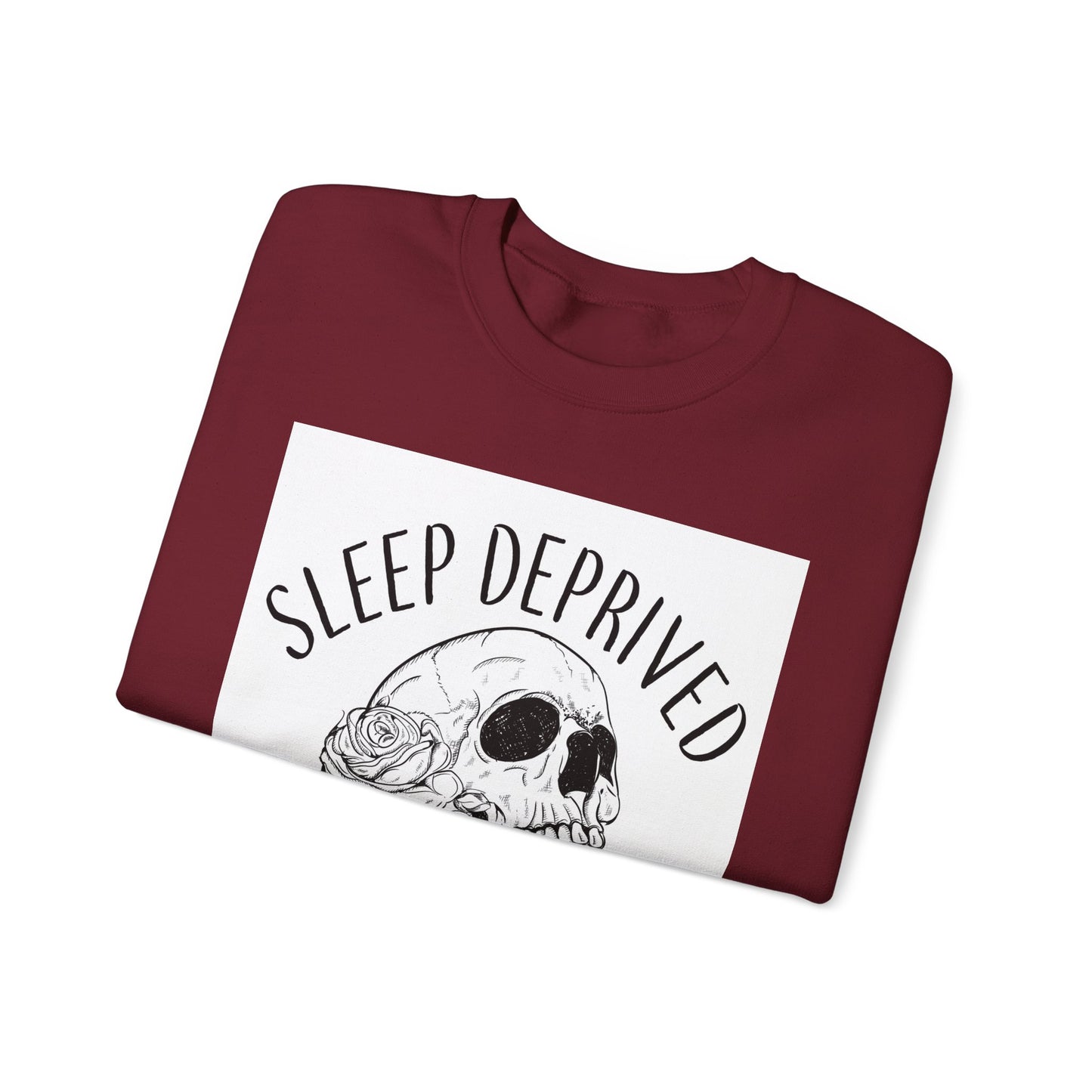 Sleep Deprived Barely Alive Sweatshirt - Unisex Heavy Blend™ Crewneck for Cozy Comfort