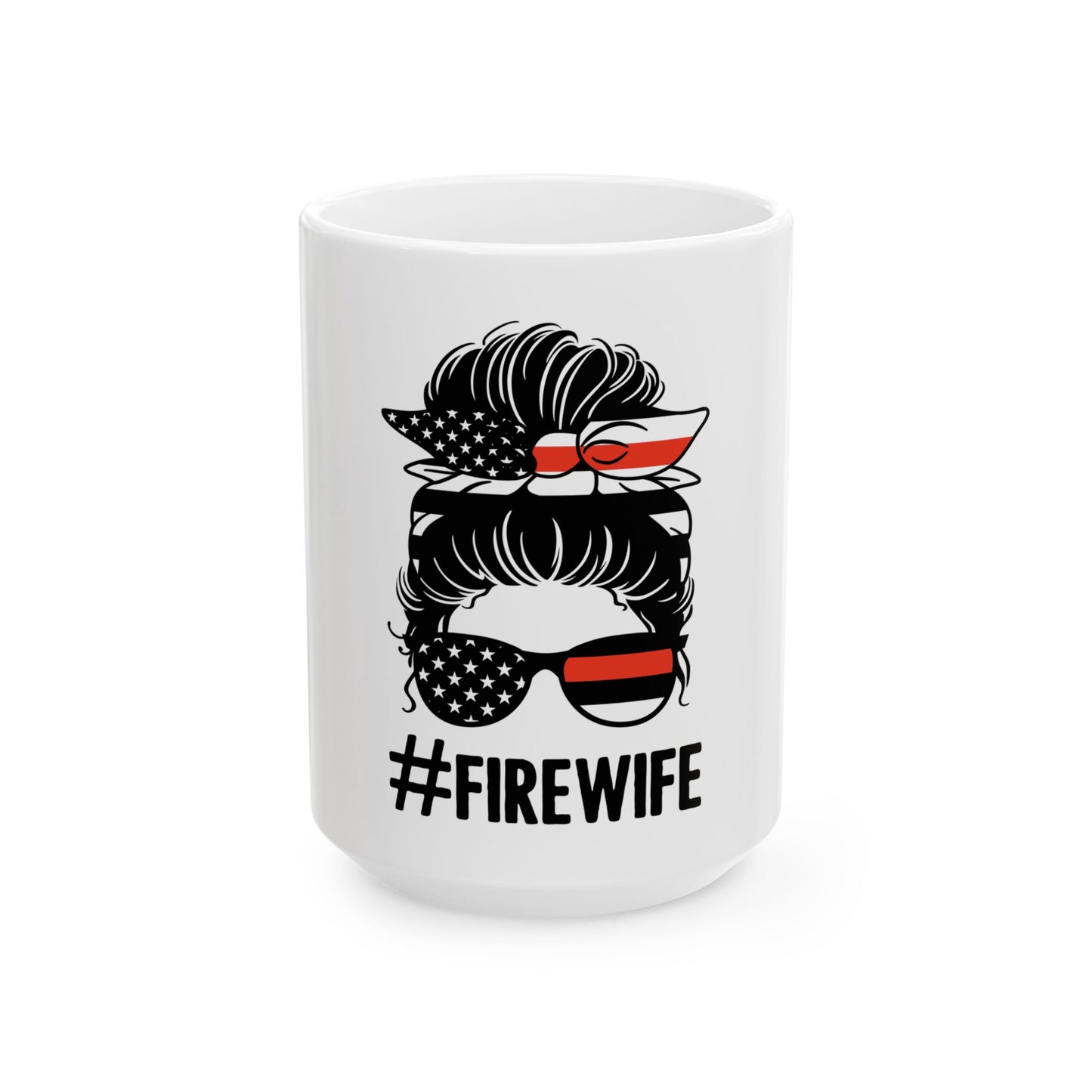 #FireWife Inspirational Ceramic Mug - Perfect Gift for Firefighters' Families