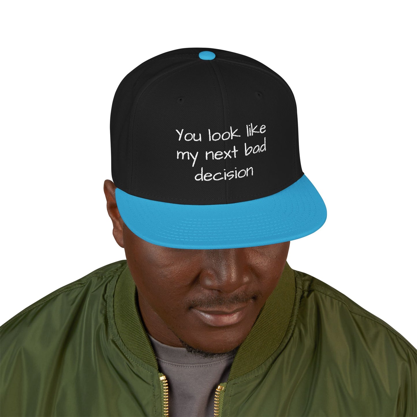 Snapback Hat - Embroidered Cap, Trendy Hat, Streetwear Accessory, Gift for Him, Stylish Headwear, funny hat