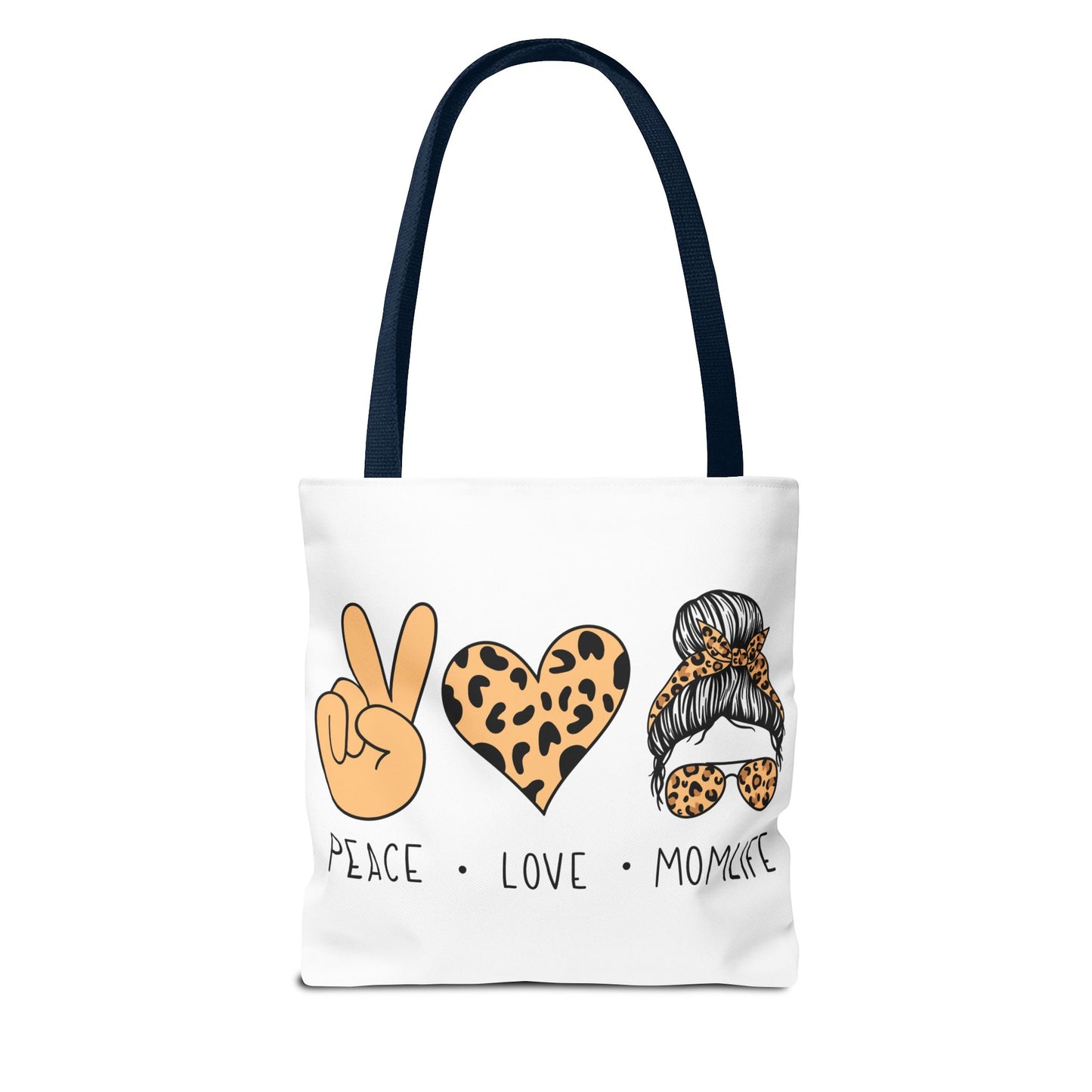 Peace Love Momlife Tote Bag - Stylish & Functional for Every Mom