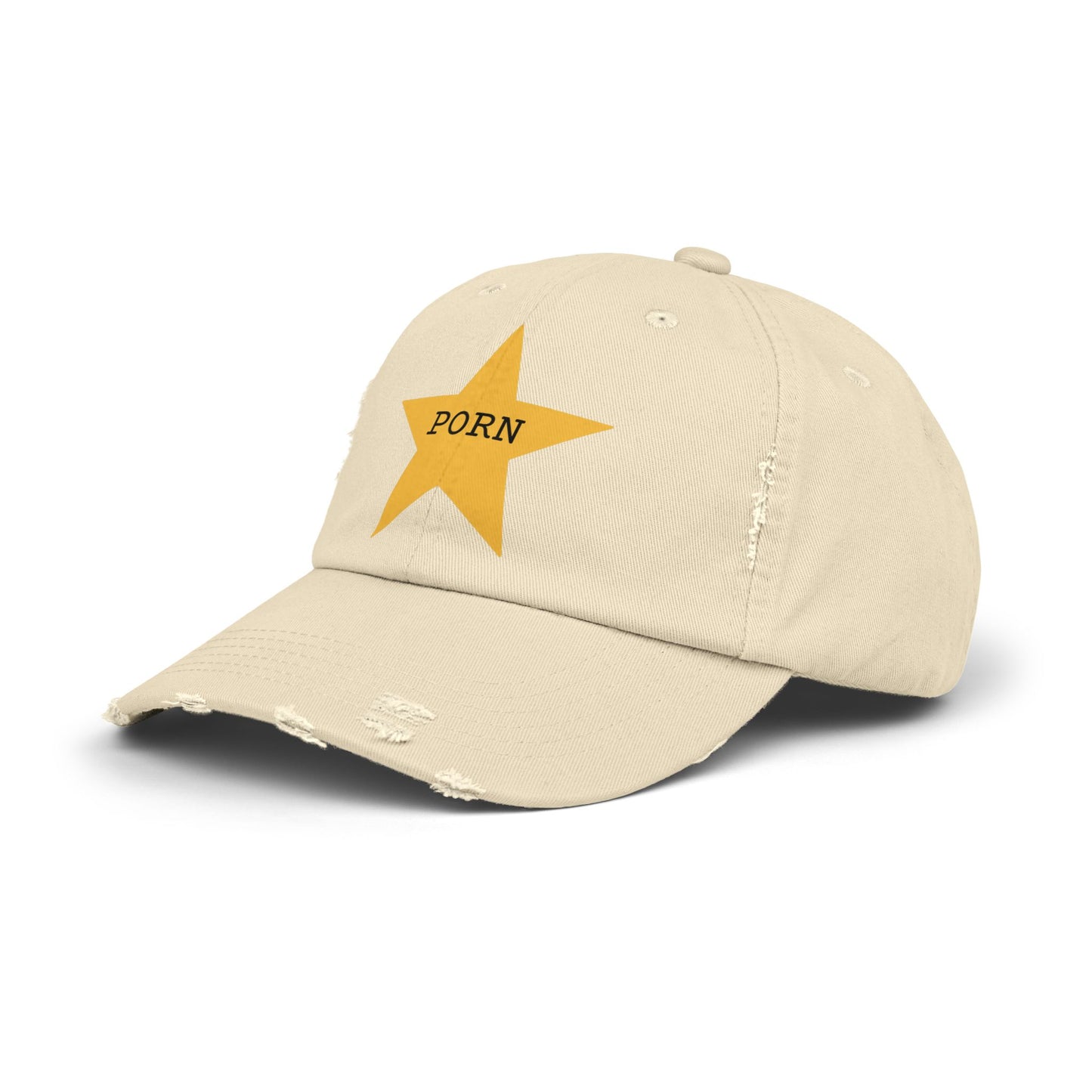 Trendy Unisex Distressed Cap with Statement Design, Casual Hat, Fashion Accessory, Gift for Him, Gift for Her, Everyday Style