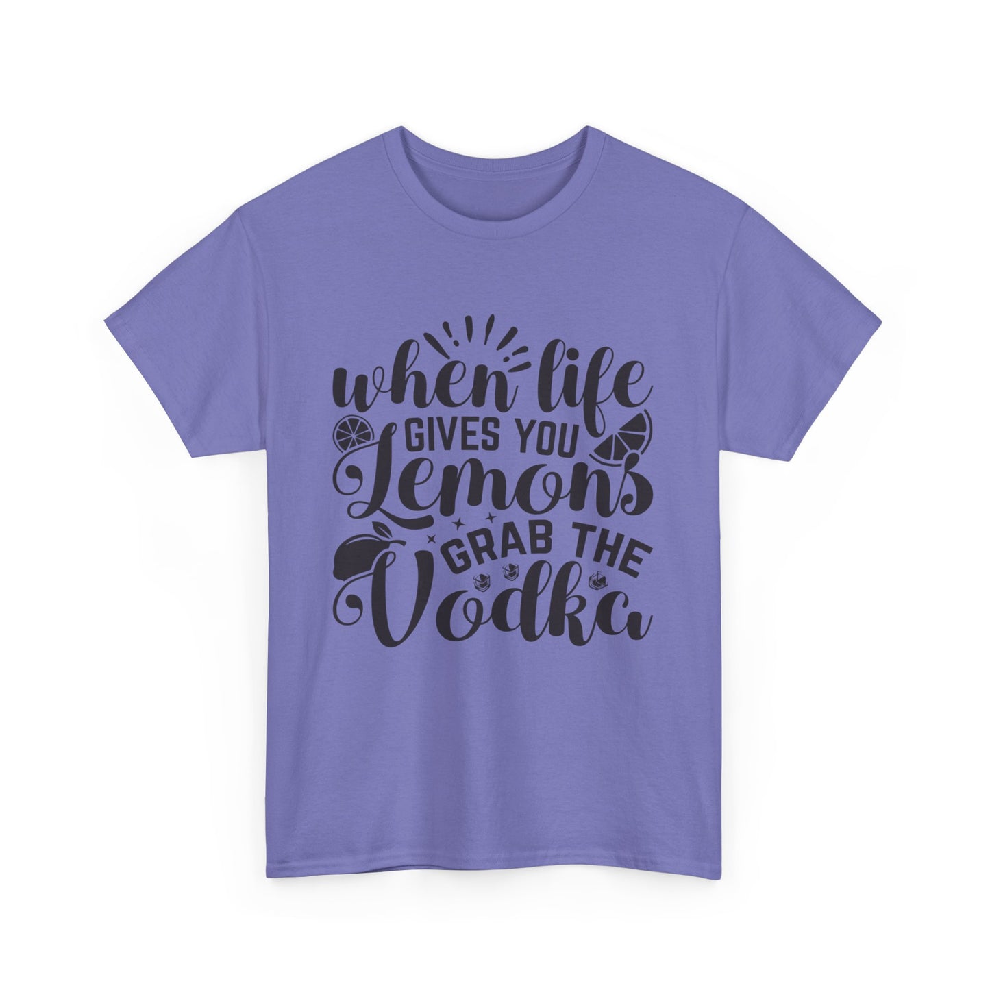 Funny Lemon Vodka Unisex Heavy Cotton Tee