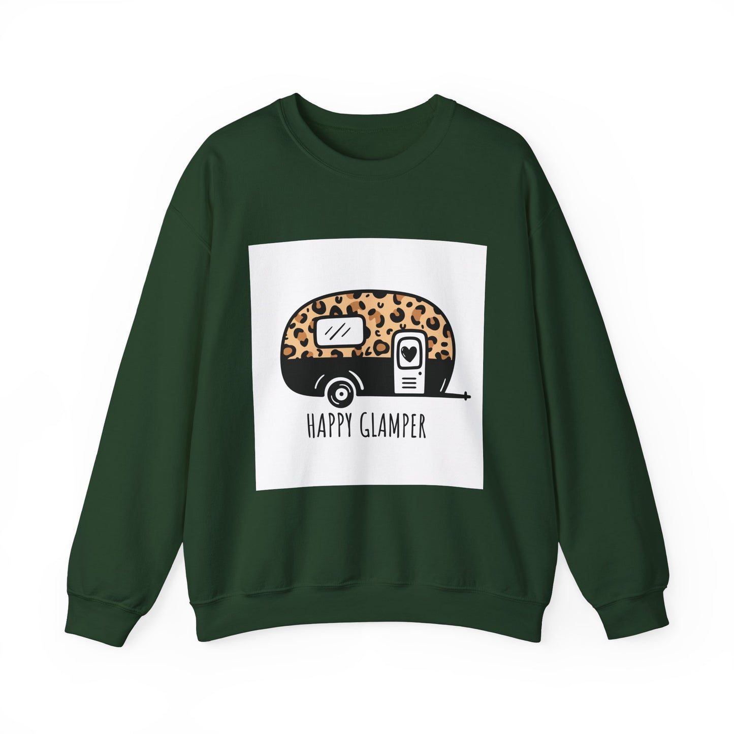 Happy Glamper Unisex Crewneck Sweatshirt - Cozy Camping Apparel