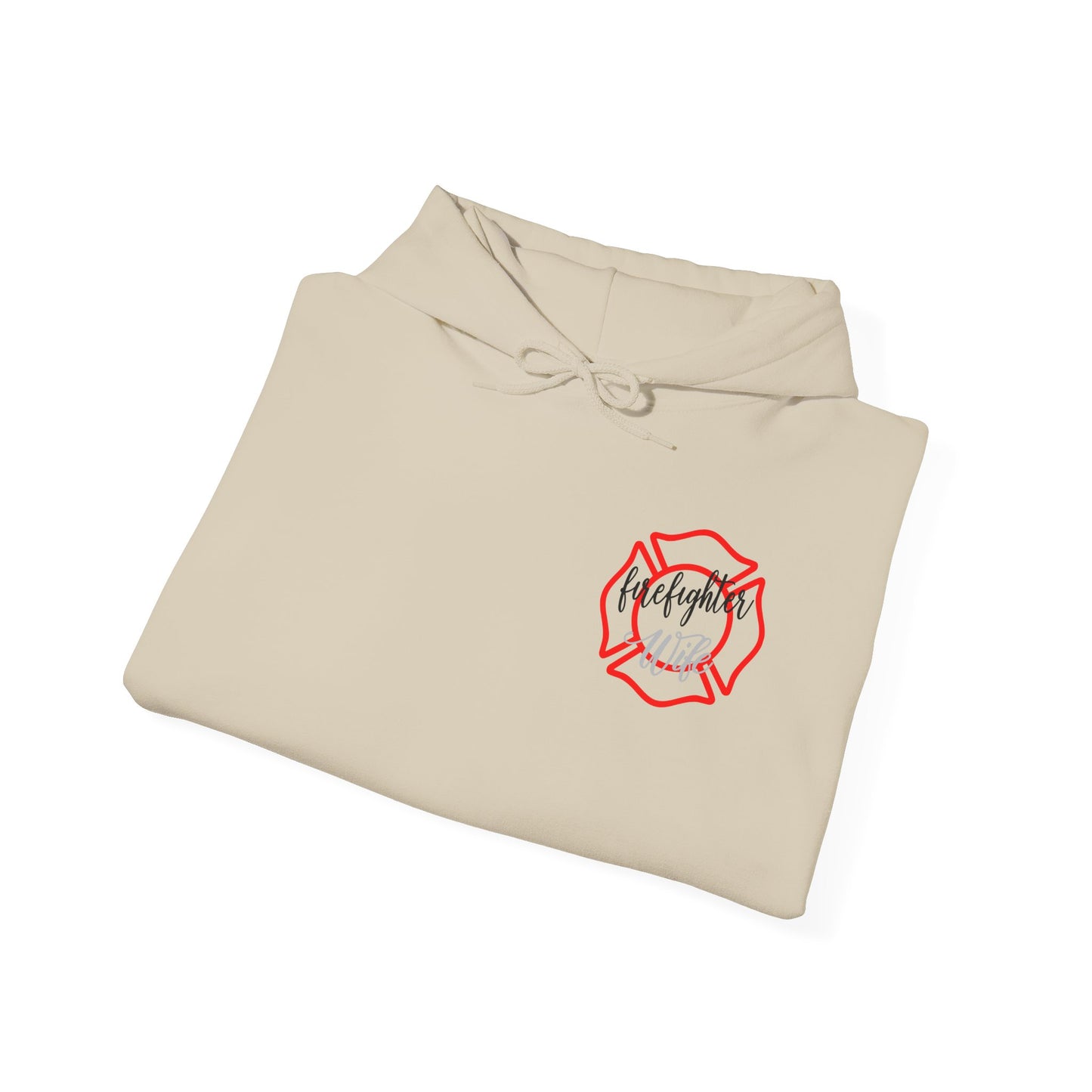 Firefighter Wife Hooded Sweatshirt - Unisex Heavy Blend™ - Support & Honor