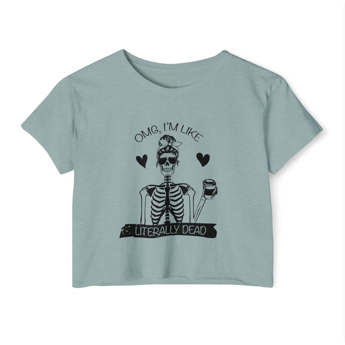 Women's Festival Crop Top, Fun Summer Tee, Halloween Party Shirt, Trendy Graphic Top, Casual Weekend Outfit