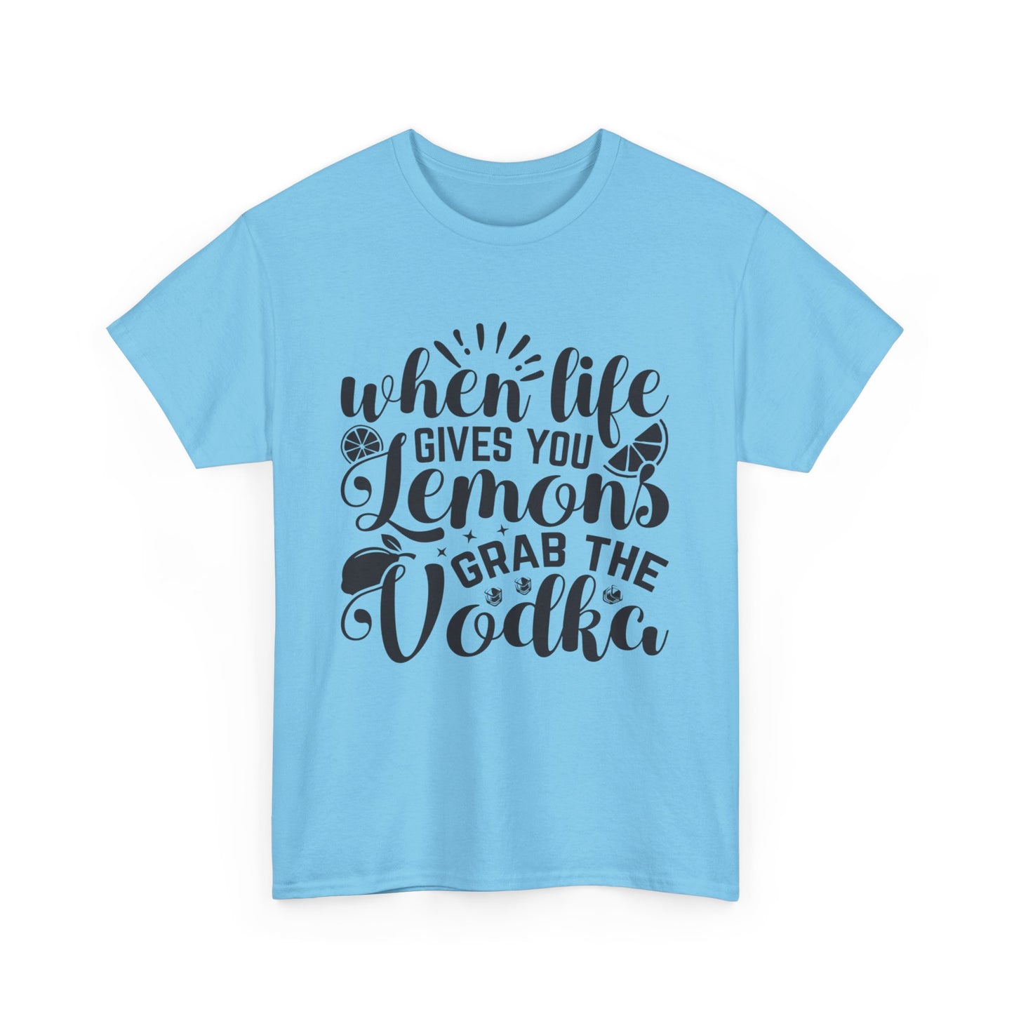 Funny Lemon Vodka Unisex Heavy Cotton Tee