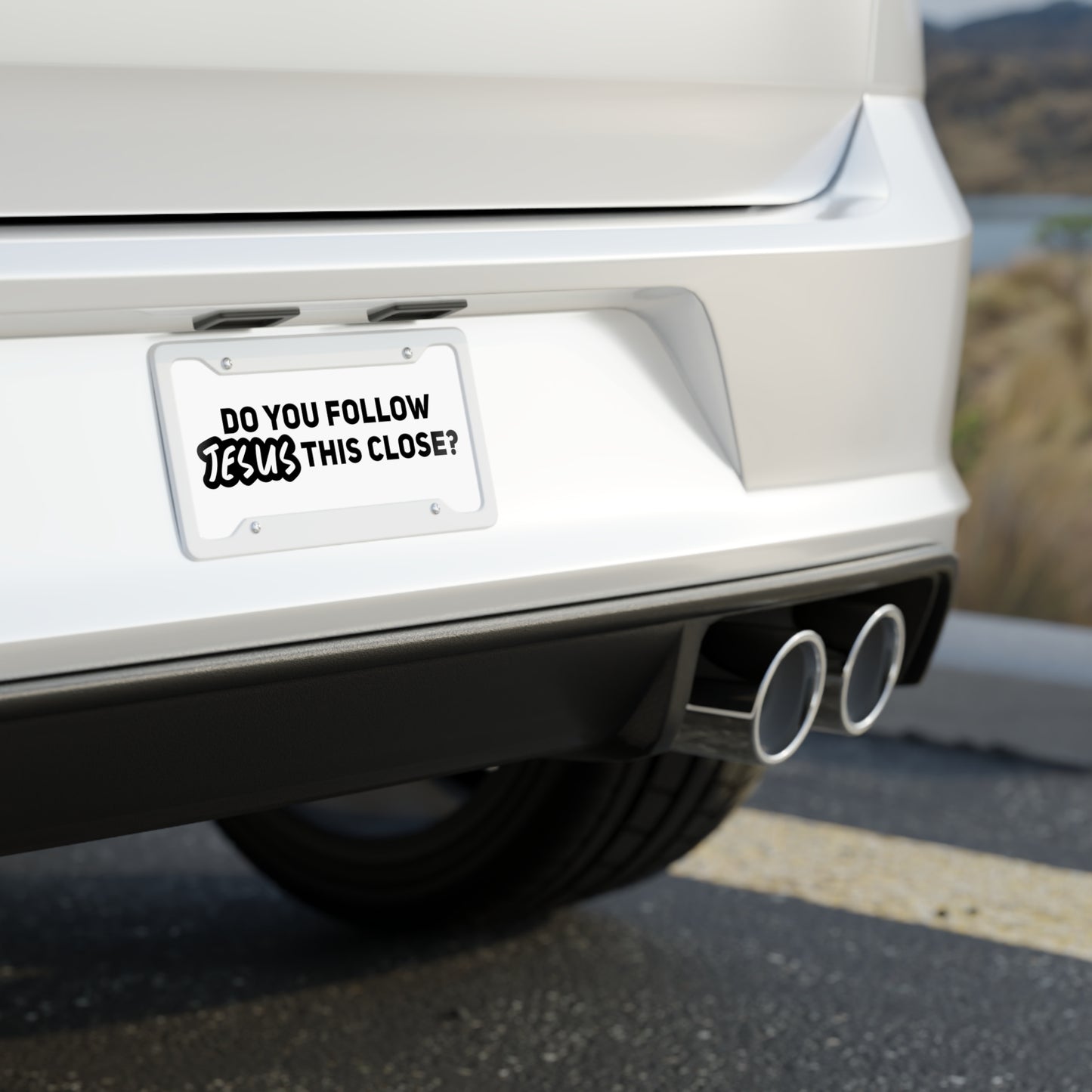 Funny Christian License Plate, Car Accessory for Believers, Gift for Jesus Lovers, Religious Car Decor, Holiday Humor