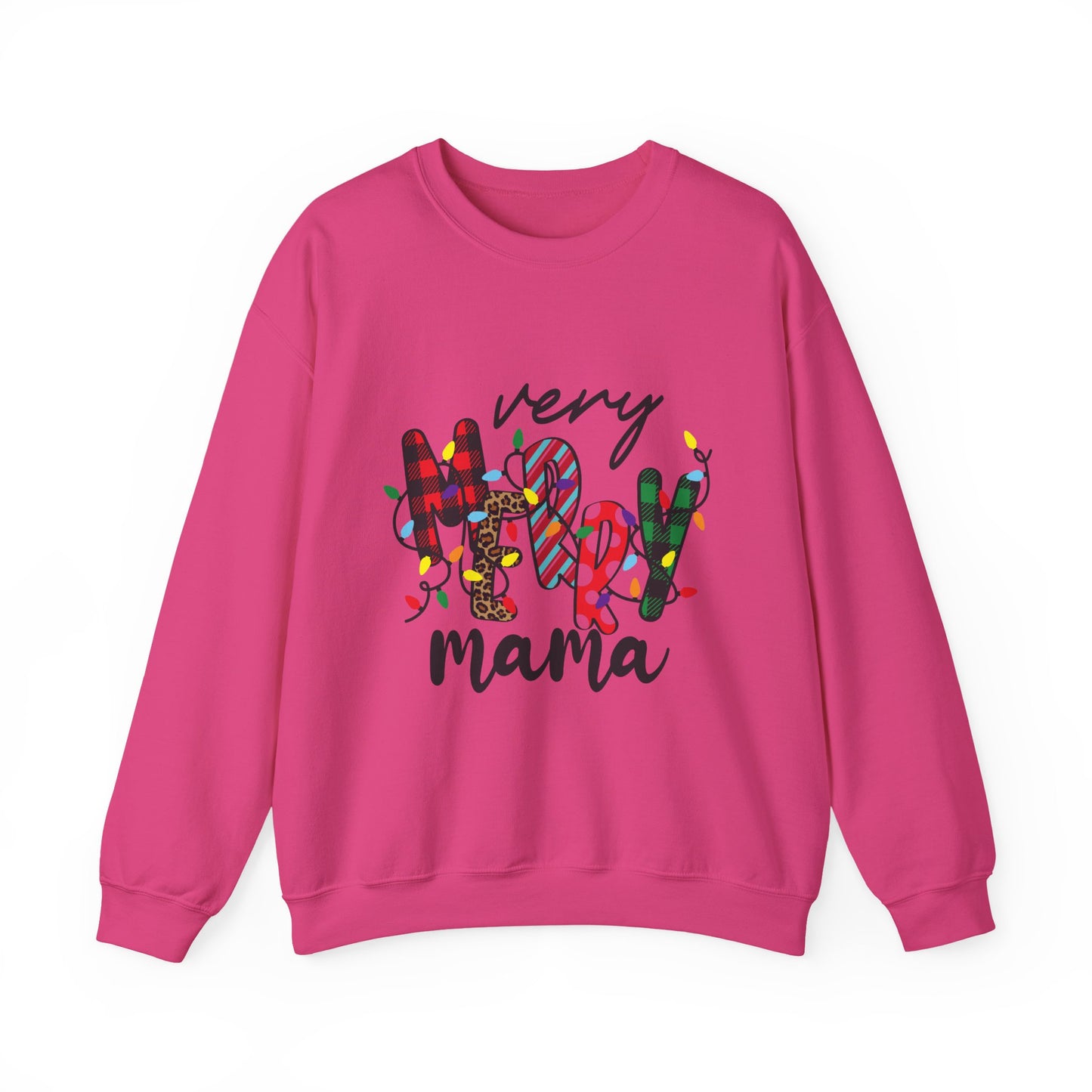 Very Merry Mama Sweatshirt | Christmas Mom Holiday Crewneck