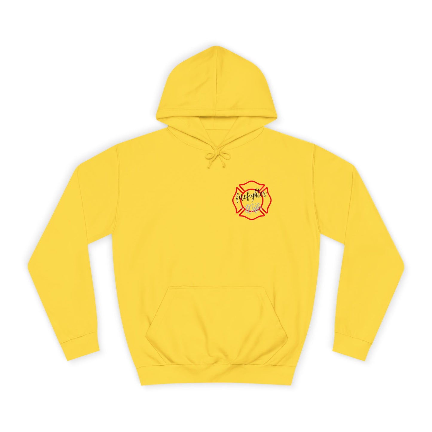 Firefighter Wife Unisex College Hoodie – Stylish Comfort for Celebrating Love & Dedication