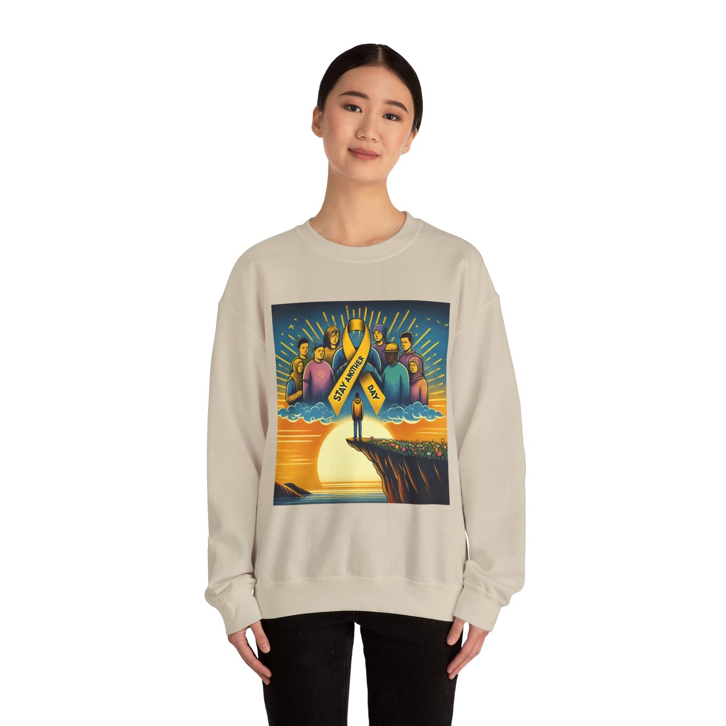 Suicide Prevention Awareness Sweatshirt, Stay Another Day, You Matter, Mental Health Support, Crewneck Jumper, Unisex Hoodie