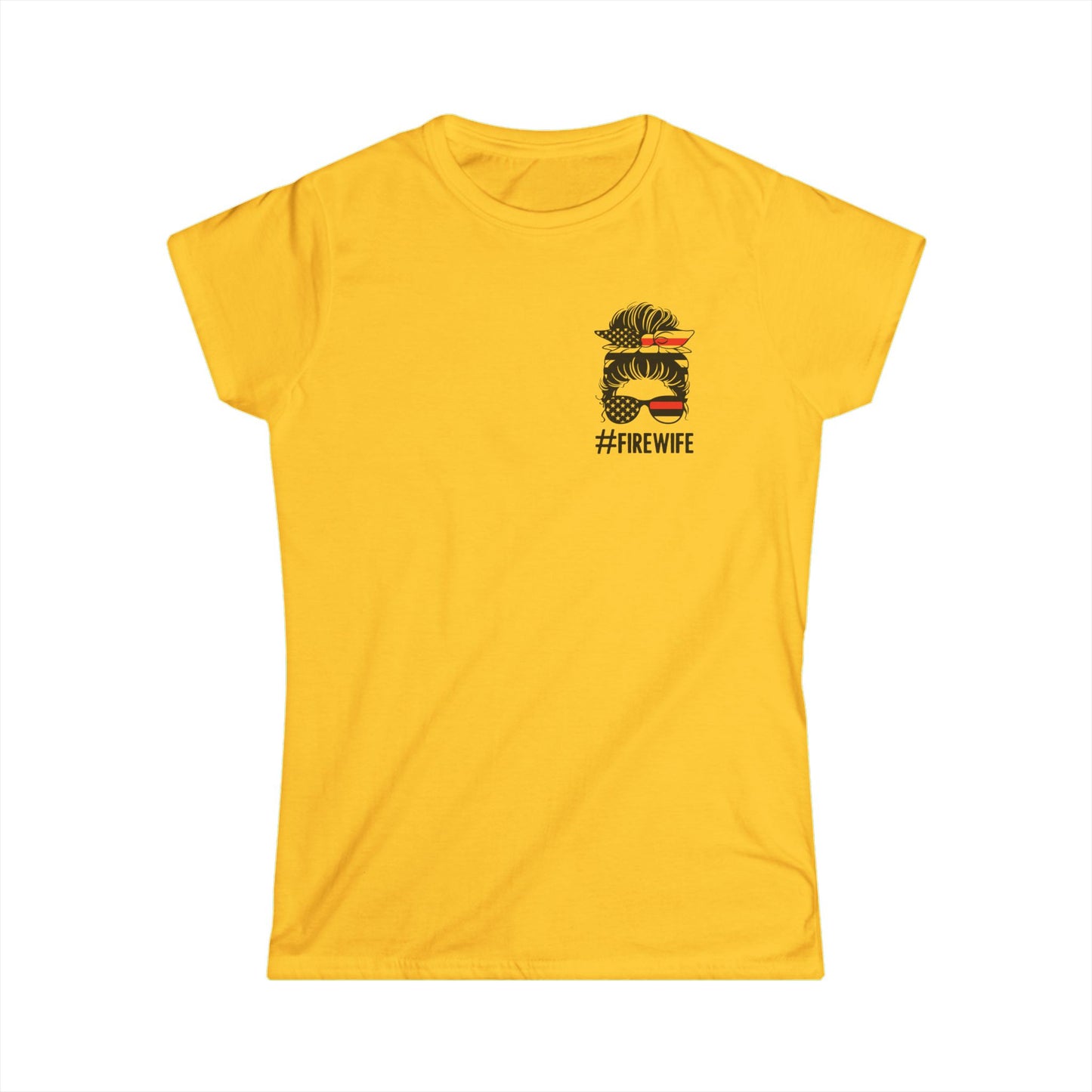 #FireWife Women's Softstyle Tee - Celebrate Your Firefighter Love