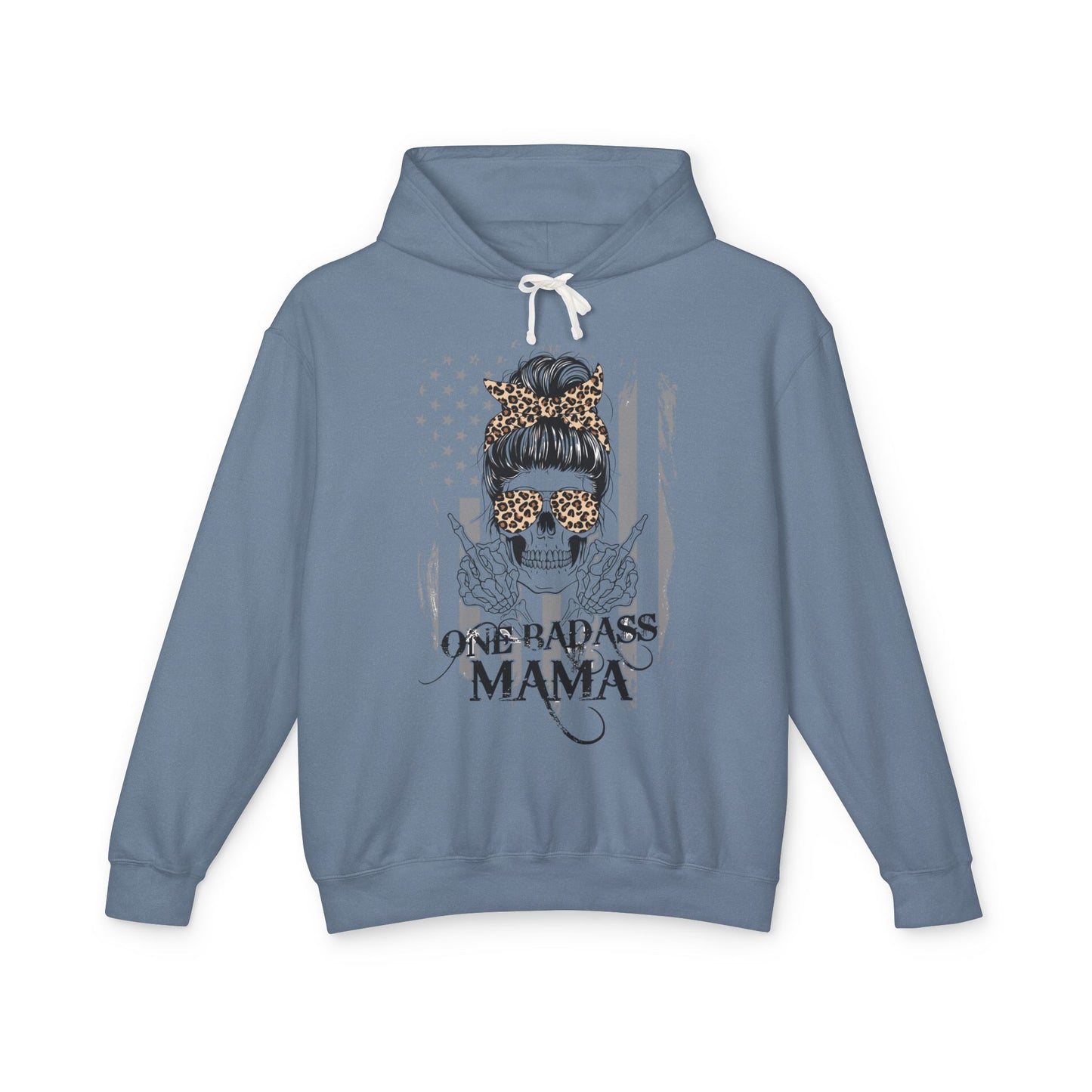 One Badass Mama Hooded Sweatshirt - Unisex Lightweight Sweatshirt for Moms