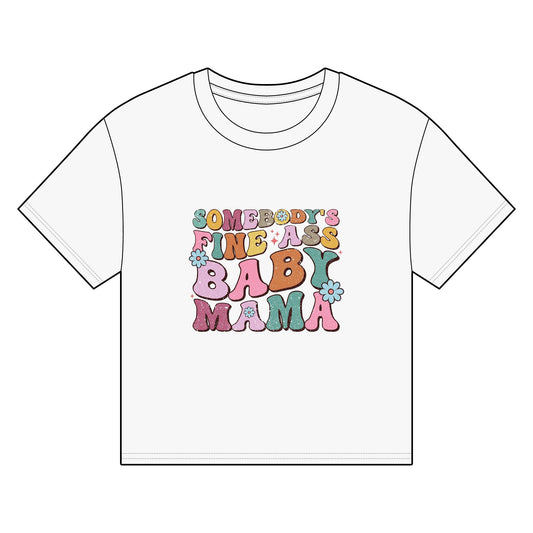 Funny Baby Mama Organic Boxy T-shirt - Perfect Gift for New Moms