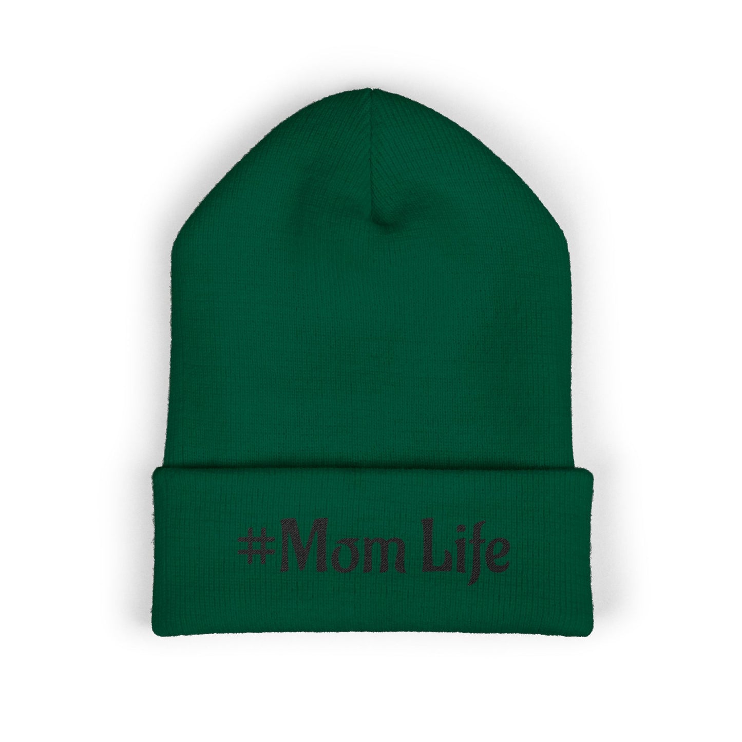 #Mom Life Beanie | Cuffed Embroidered Beanie