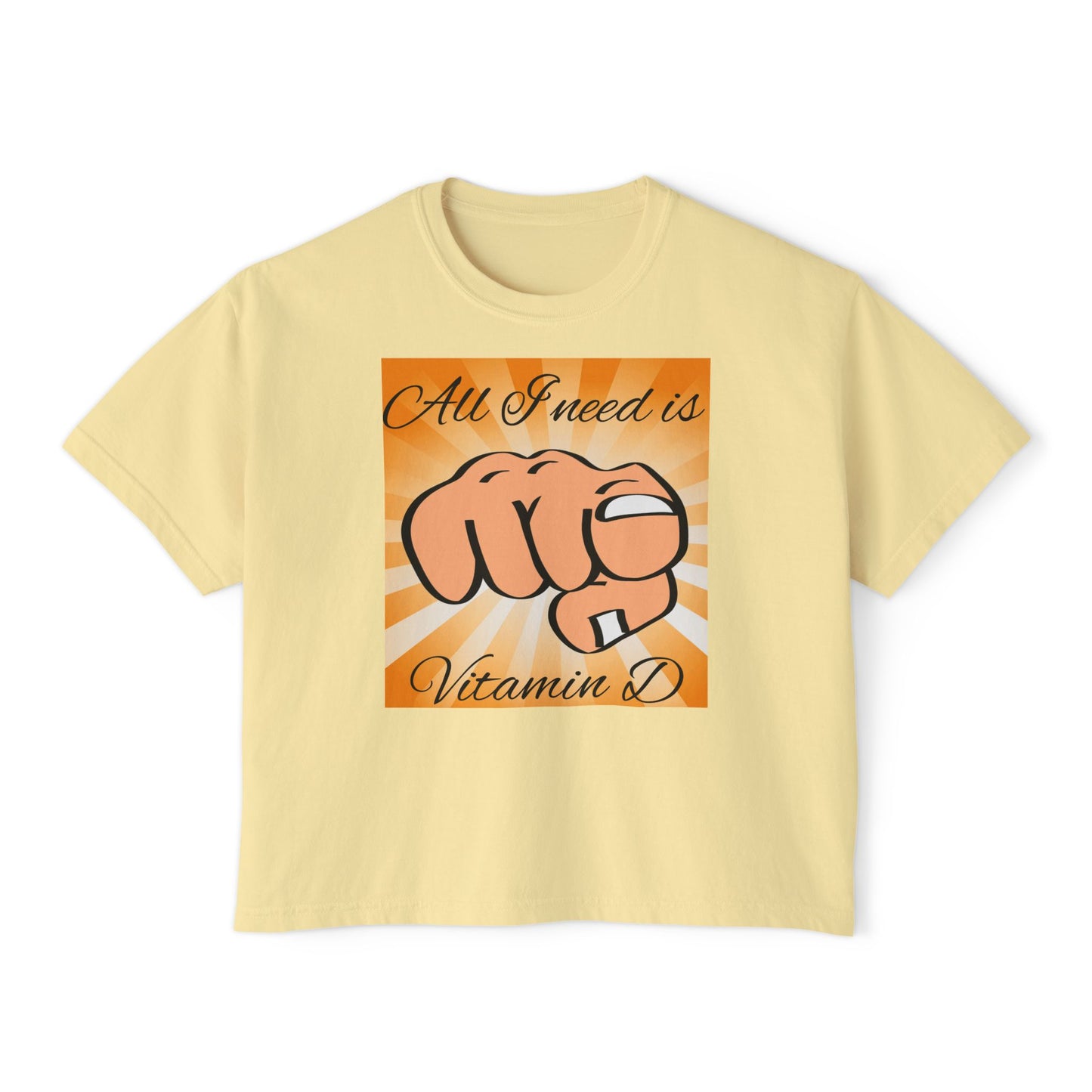 Vitamin D Women's Boxy Tee - Perfect for Sun Lovers