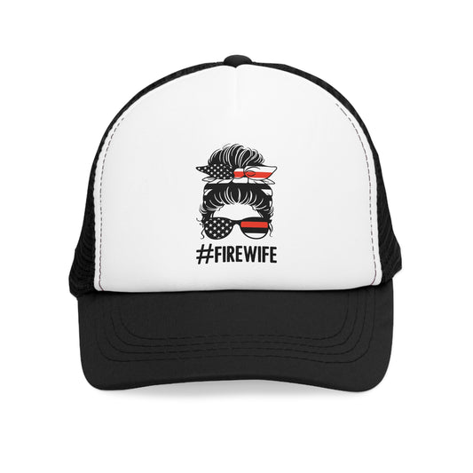 #Firewife Mesh Cap - Trendy Snapback for Firefighter Wives