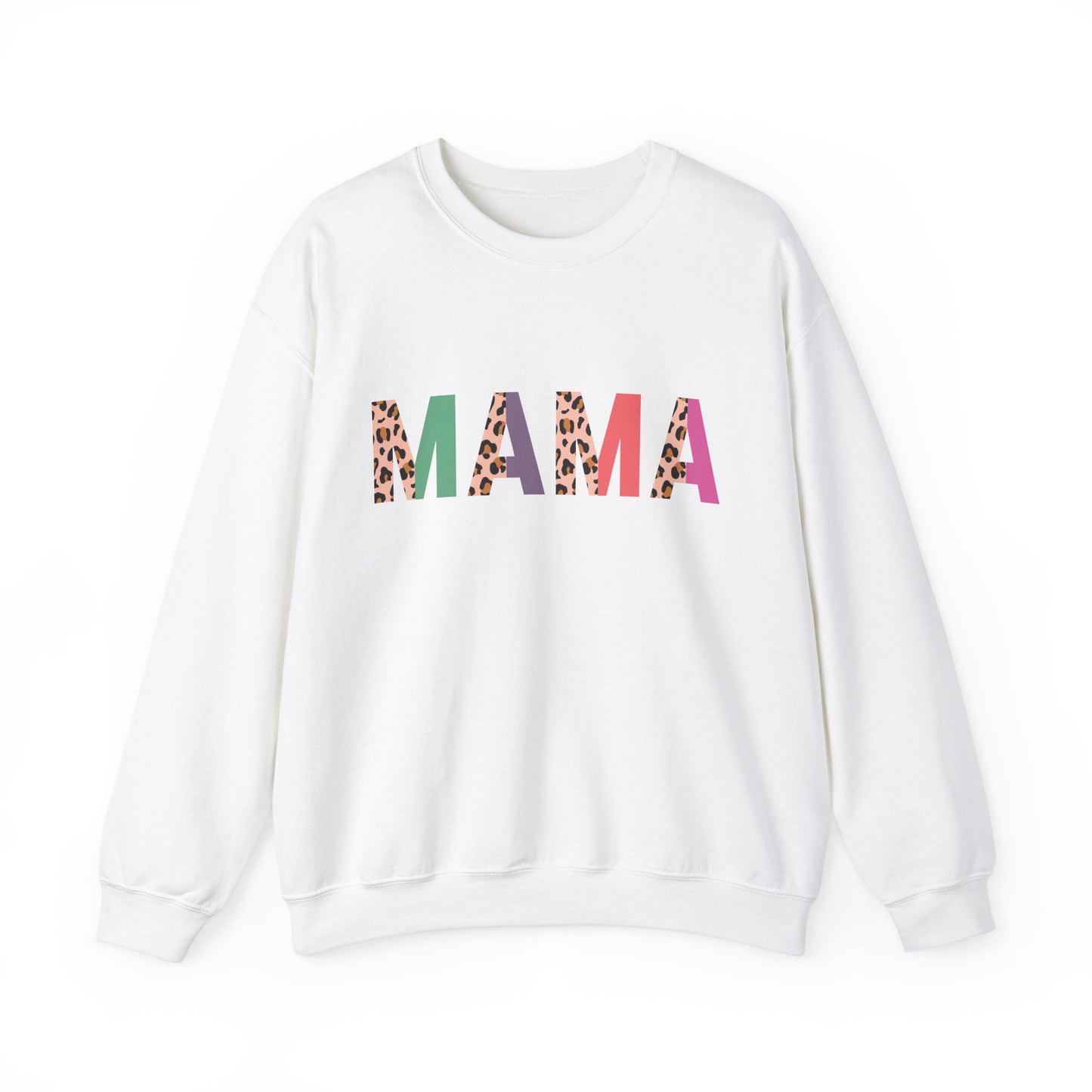 Mama Leopard Print Unisex Crewneck Sweatshirt