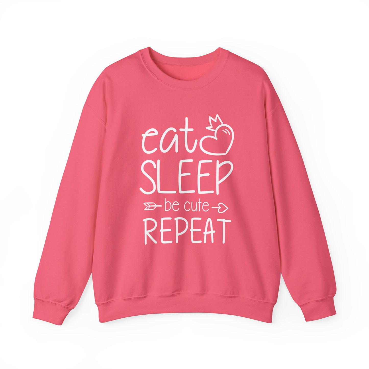 Eat Sleep Be Cute Repeat Crewneck Sweatshirt - Unisex Heavy Blend™