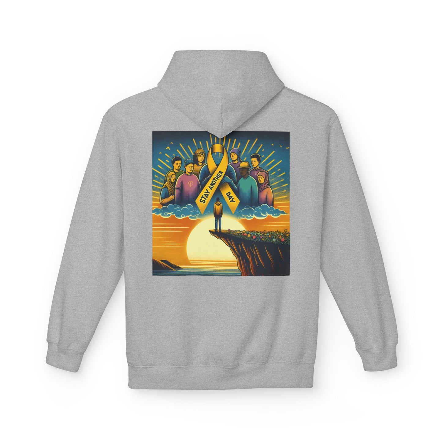 Stay Another Day Hoodie, Inspirational Fleece Sweatshirt, Unisex Gift, Motivational Apparel, Casual Hoodie for Everyday Wear