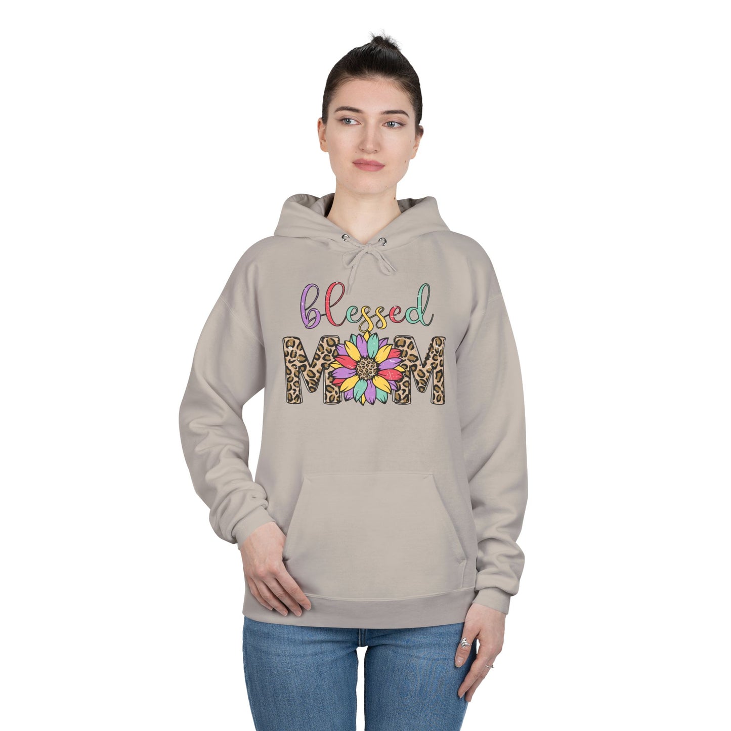 Blessed Mom Eco-Friendly Pullover Hoodie