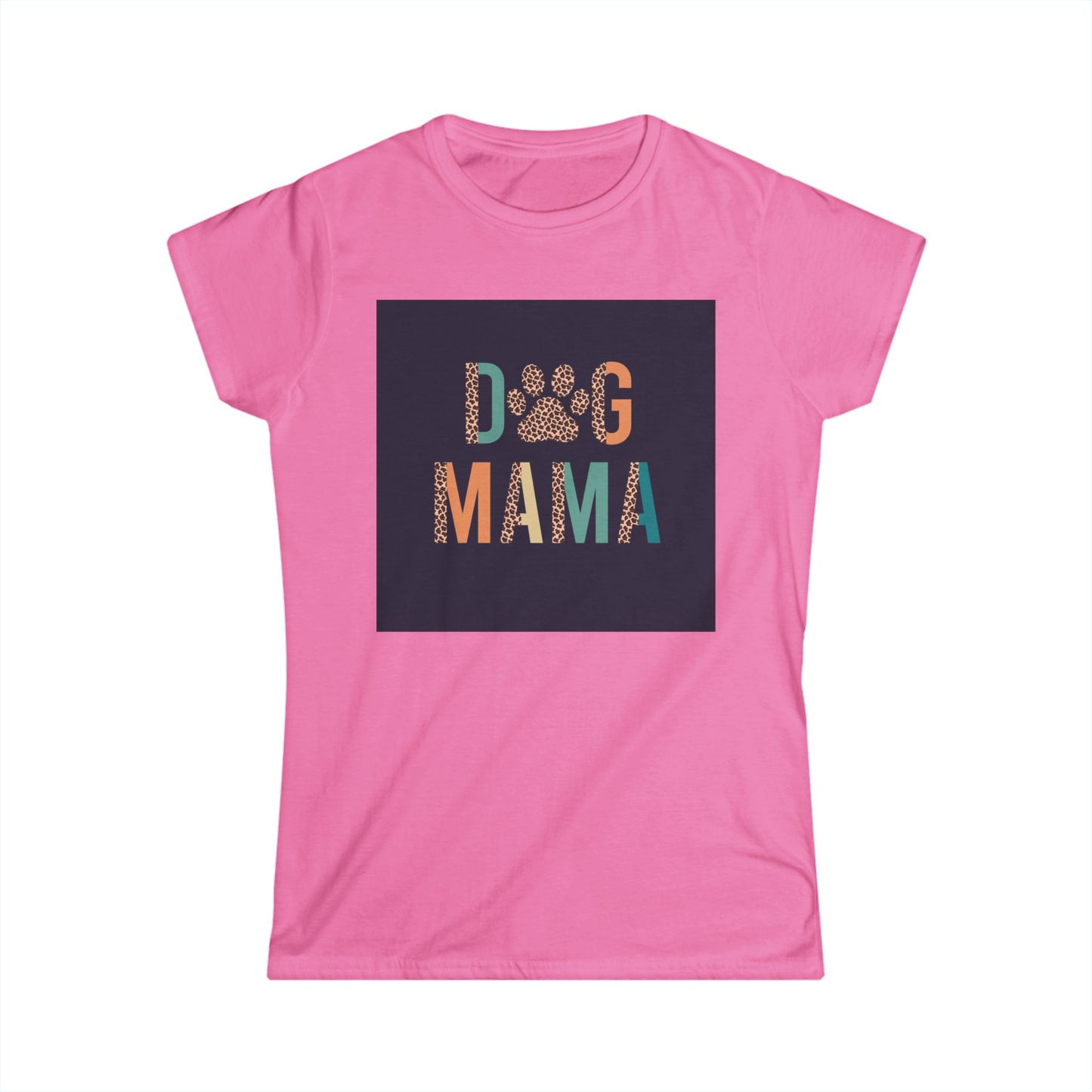 Dog Mama Women's Softstyle Tee - Cute Pet Lover T-Shirt