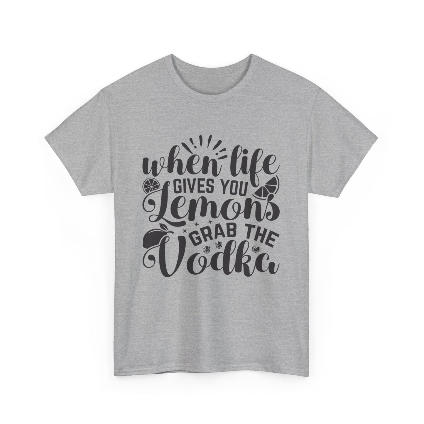 Funny Lemon Vodka Unisex Heavy Cotton Tee