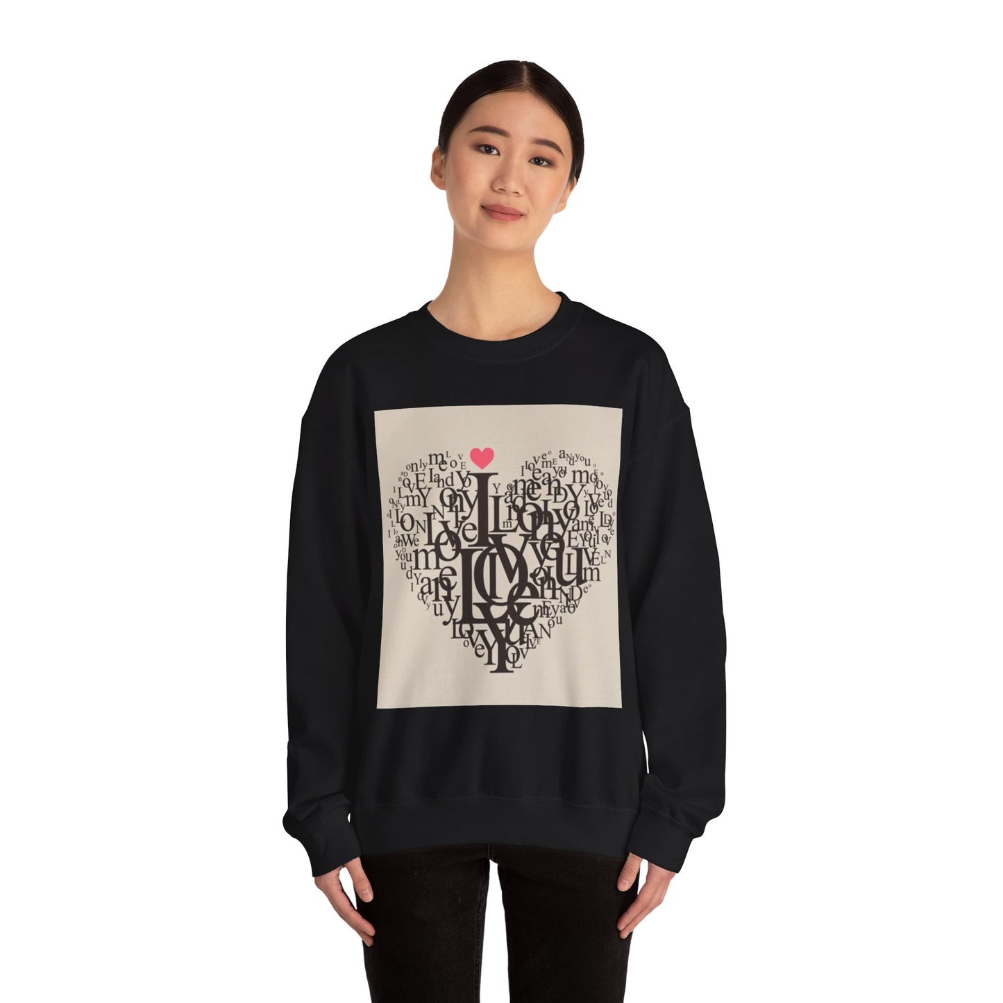 Heartfelt Love Sweatshirt - Unisex Heavy Blend™ Crewneck for Comfort and Connection