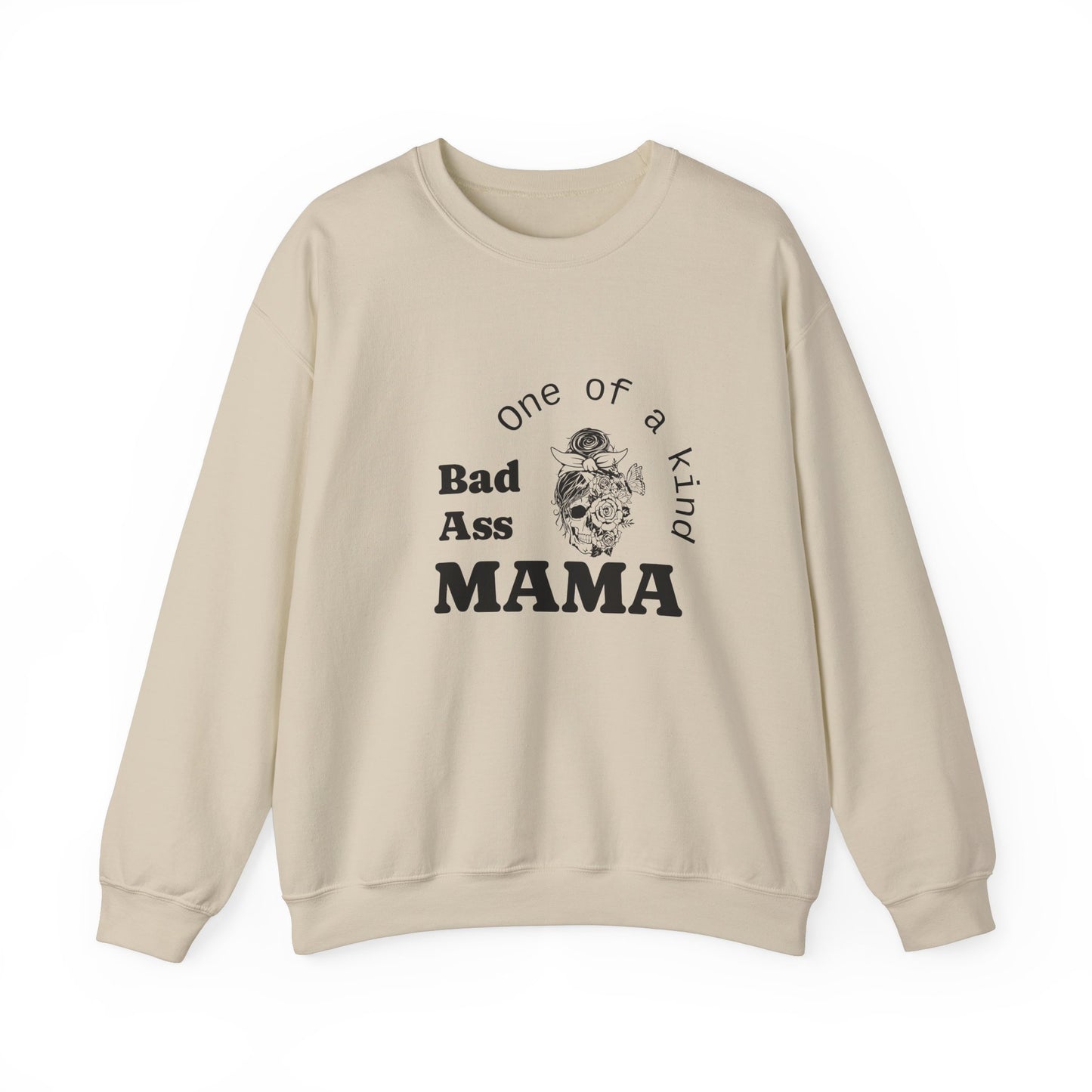Bad Ass Mama Crewneck Sweatshirt - Unisex Heavy Blend