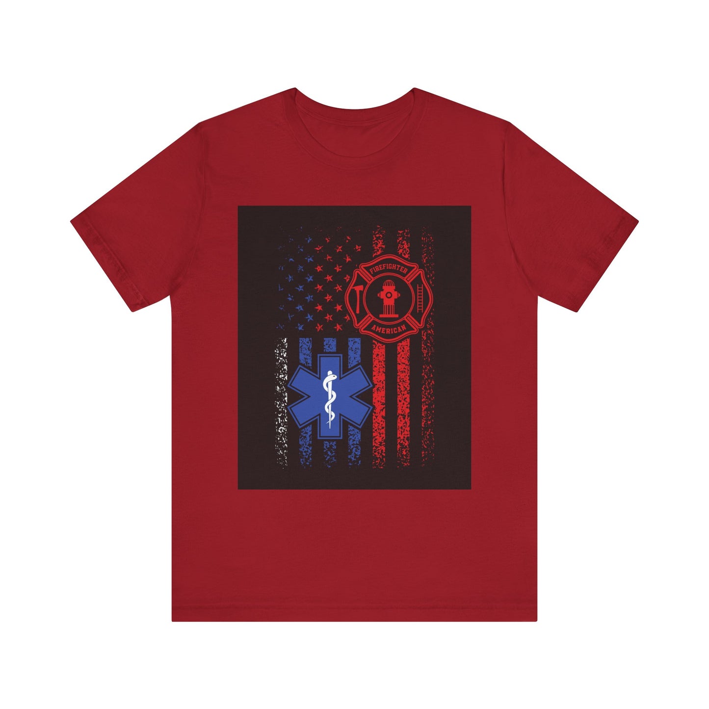 Patriotic First Responder Tee - Support Firefighters & EMTs