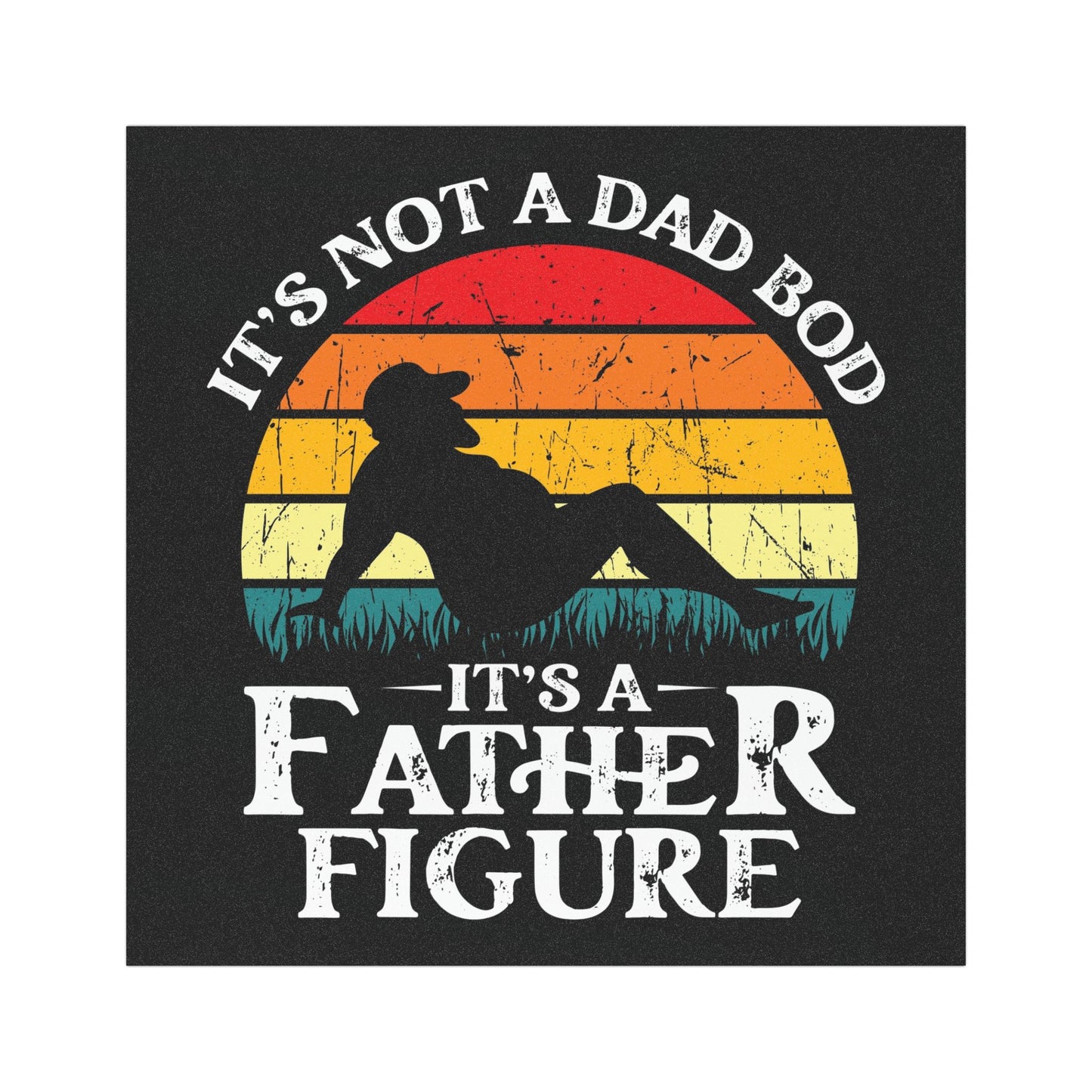 Funny Father Figure Car Magnet - Celebrate Dad Bod with Style