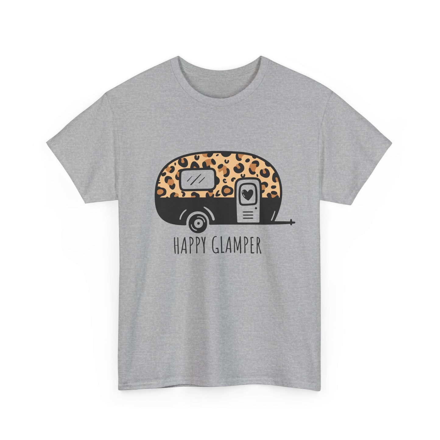 Happy Glamper Unisex Heavy Cotton Tee - Perfect for Camping Lovers