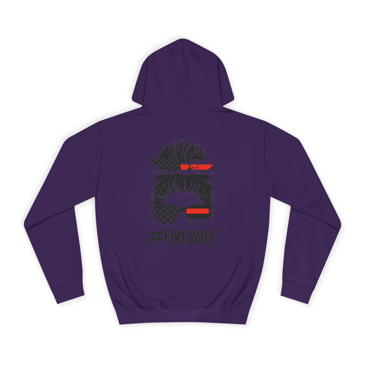 Firefighter Wife Unisex College Hoodie – Stylish Comfort for Celebrating Love & Dedication