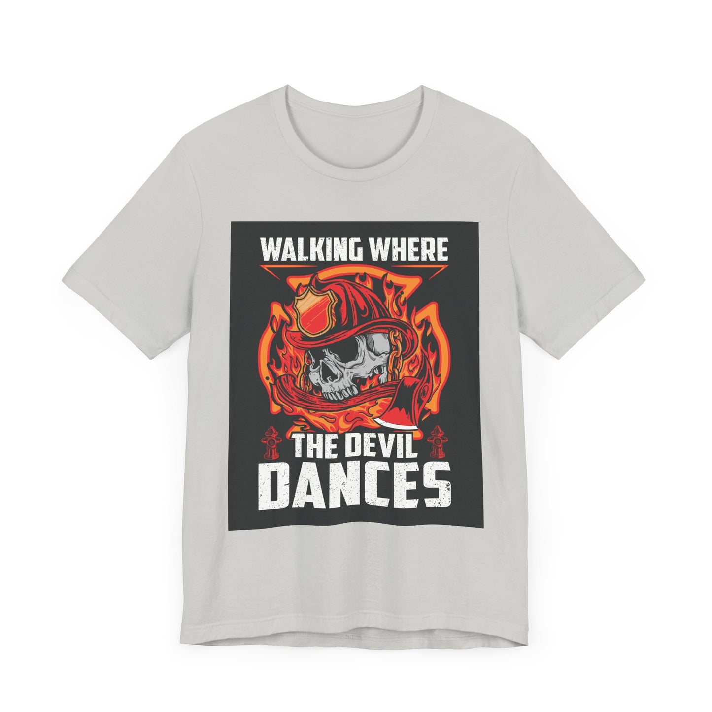 Firefighter Skulls Tee - 'Walking Where the Devil Dances'