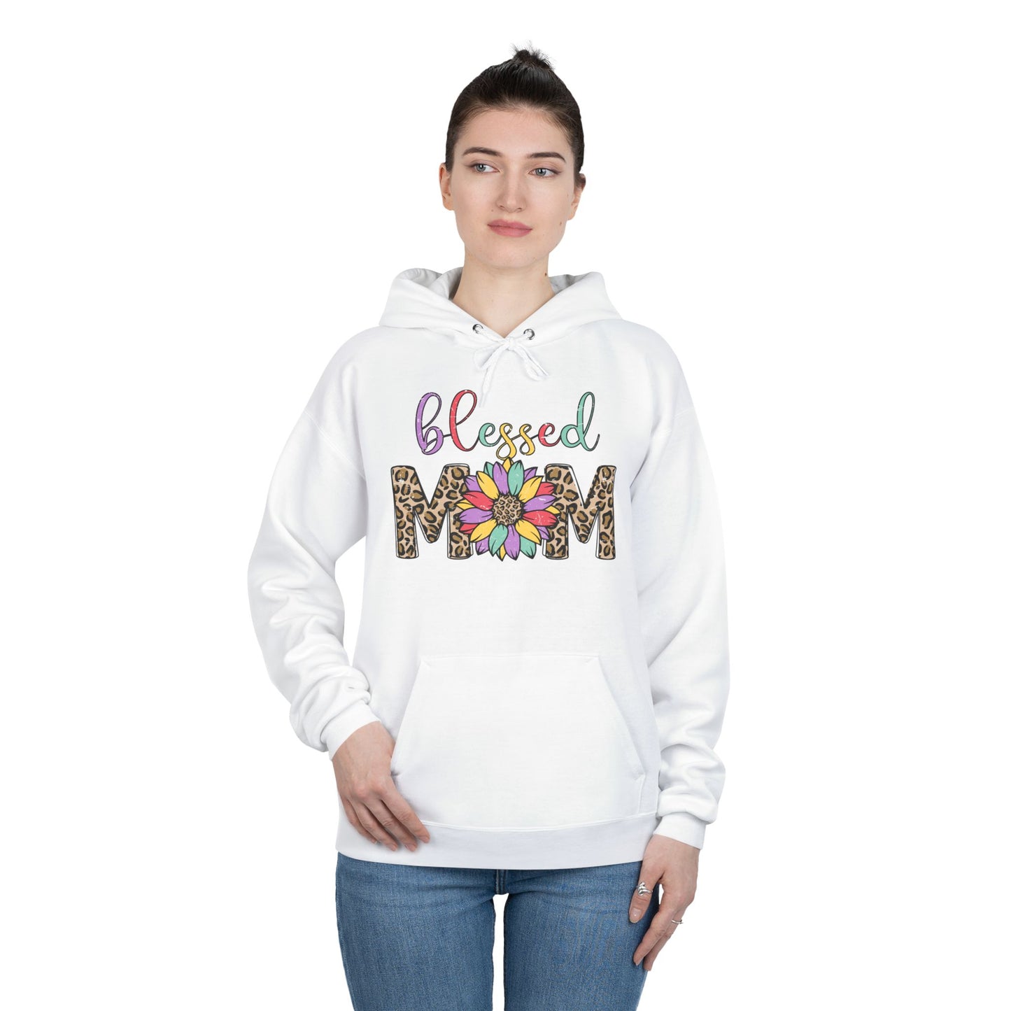 Blessed Mom Eco-Friendly Pullover Hoodie