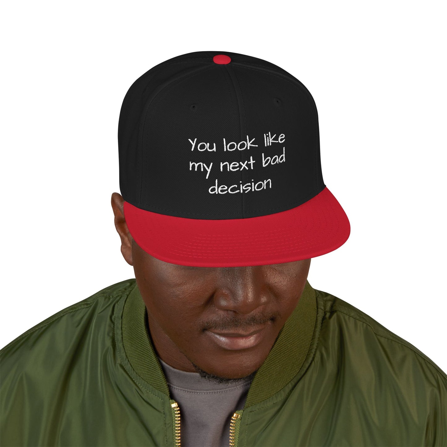 Snapback Hat - Embroidered Cap, Trendy Hat, Streetwear Accessory, Gift for Him, Stylish Headwear, funny hat