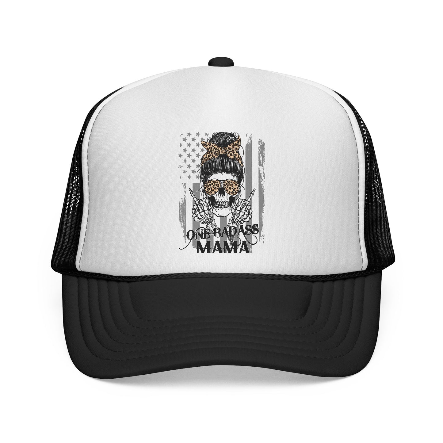"One Badass Mama" Trucker Cap - Stylish & Edgy Headwear for Moms